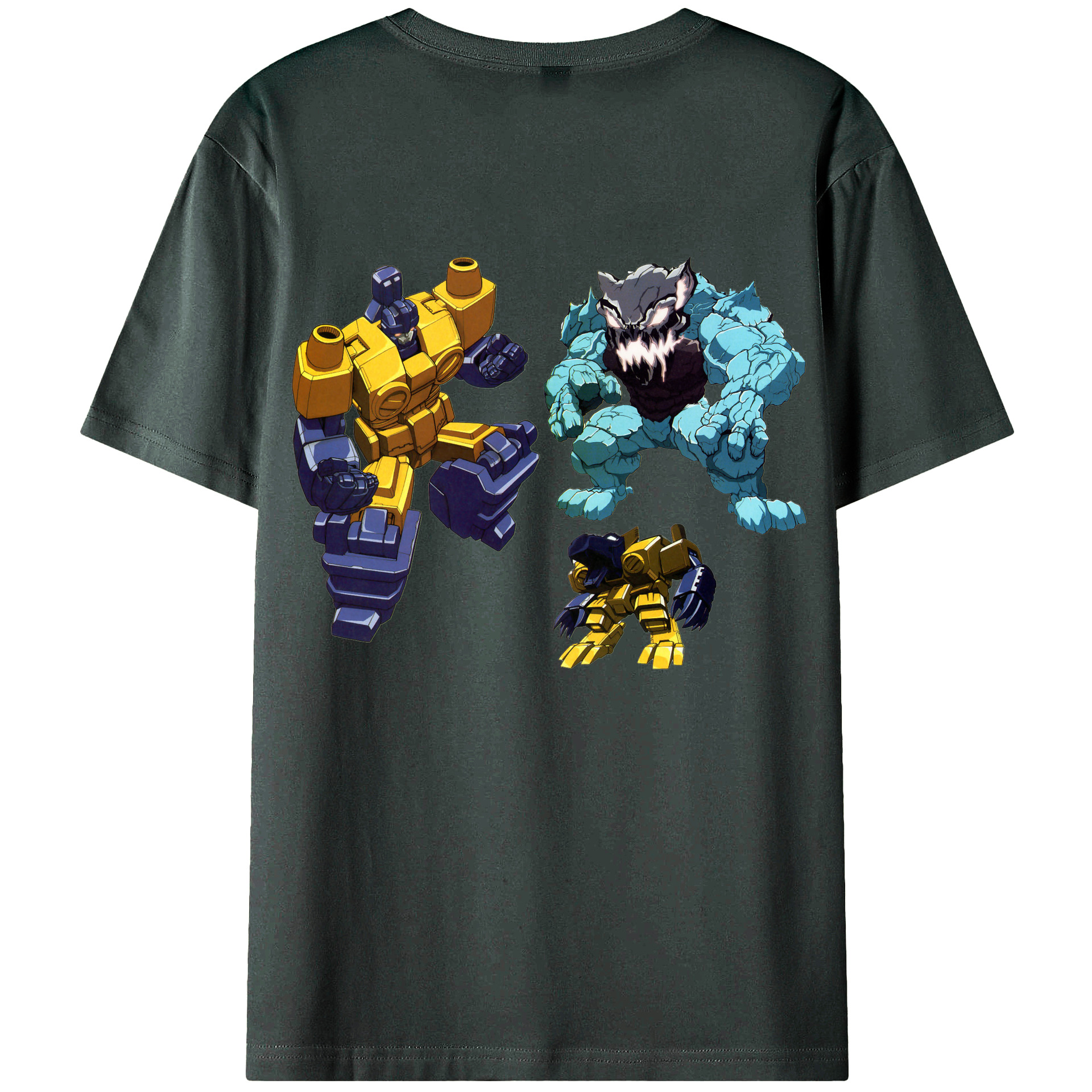  綿100％ メンズ半袖Tシャツ（バックプリント） 通気性